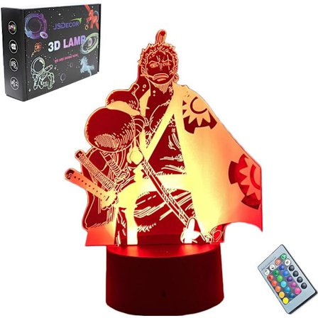 One Piece Zoro LED-lampe Cool Anime Figur Jul Födelsedag
