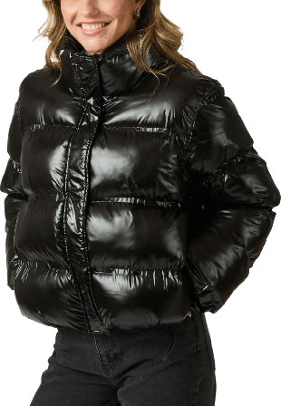 Neo Noir Rhea Shiny Puffer Jacket Jackor Dam Svart 38