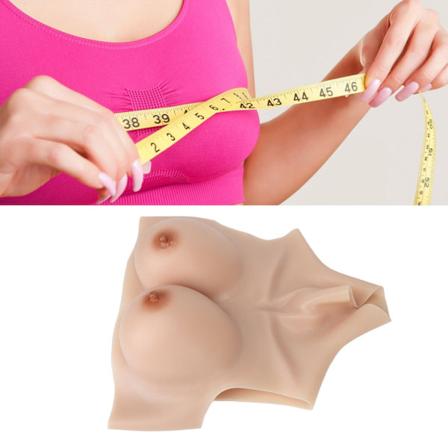 Silikonbröstplatta D-kopp Realistisk Flexibel Protesbröst Falskt Bröst Bröst för Crossdressers Färg 1