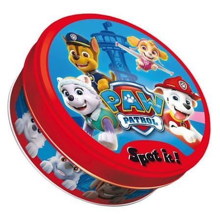 Spot It! Paw Patrol - Ett älskat familjespel! Kul matchningsspel för barn, 4+ år, 2-5 spelare, 10 minuters speltid, tillverkad