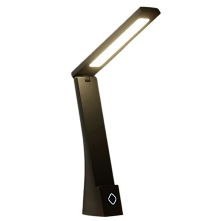 Trådløs leselampe for skrivebord, plassbesparende sammenleggbar bærbar nattbordslampe for lesing ved sengen 25-26[D]