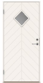 Swedoor P-1400 Ytterdörr vit (S 0502-Y) 888x2080 mm, Dörrar