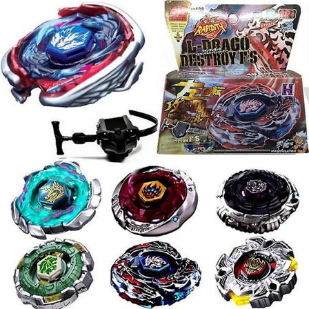 Fashion Fusion Metal Rapidity Fight Masters Top Beyblade String Launcher Set Lelut (yksi satunnaisesti kuvassa)