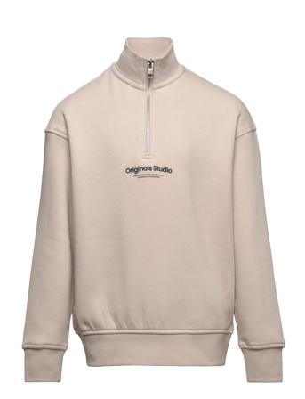 Jorvesterbro Sweat Quarter Zip Noos Jnr Cream Jack & J S