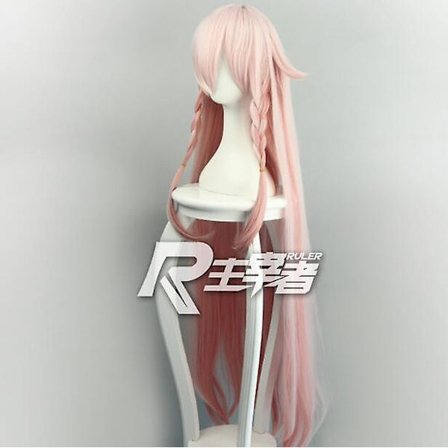 Anime Vocaloid3 Library Ia Cosplay-peruukki Ia Pinkki Pitkä 110cm Wo