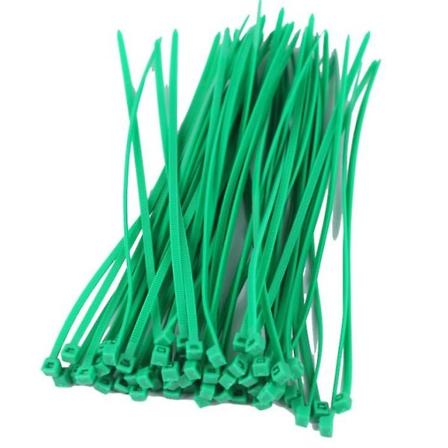 400 kpl Johdinsiteet Premium Tie Wraps Vahvat Nylon Vetoketjut Itselukkiutuvat GREEN