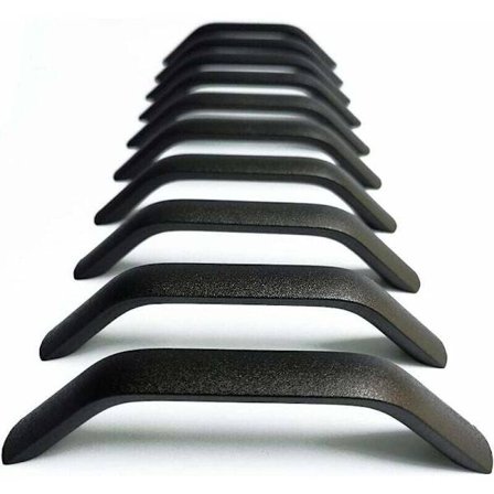 10x dørhåndtak Skuffeskap Skap Garderobe Håndtak Skuffer Soveromsmøbler Svart Ansettelse 160mm