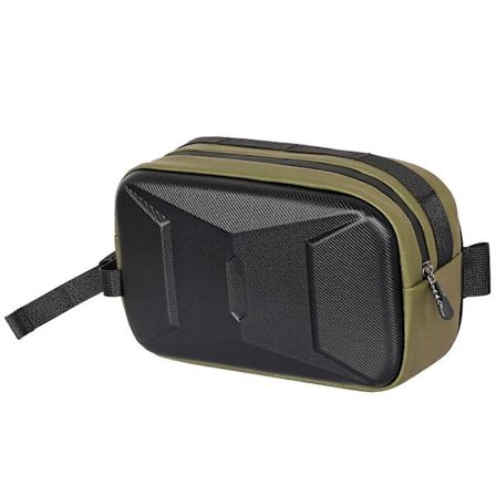 Cykelstel Vandtæt Cykeltoprørs taske Cykel Frontrørs taske Stel Lommer Stor Kapacitet Cykeltaske til Cykler Grøn