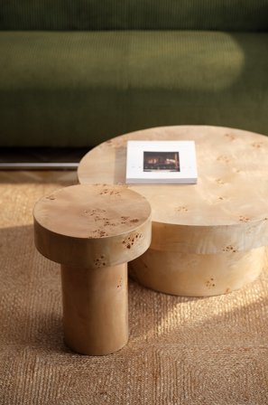 Jotex - Rundt Sidebord 45 Cm Ecru - ARADA - Kjøp Sidebord & småbord hos Jotex