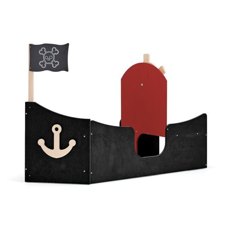 Play furniture FLOAT, pirate boat, black