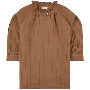 búho Muscade Check Dress 4 Years - Dresses - 4 years - Brown - Mädchen