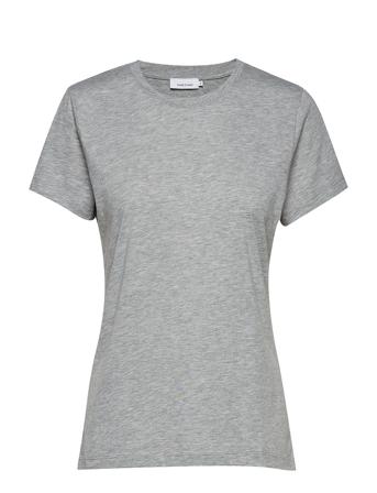 Solly Tee Solid 205 T-shirts & Tops Short-sleeved Harmaa Samsøe Samsøe