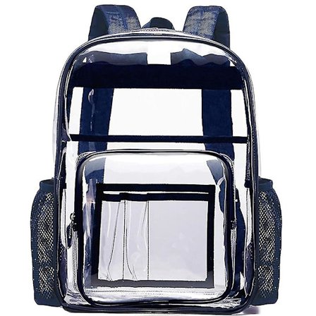 Transparent ryggsäck med stor kapacitet i pvc