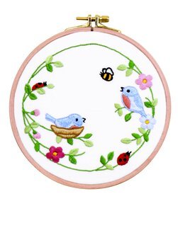 Billede Fuglerede - Västgöta Broderi