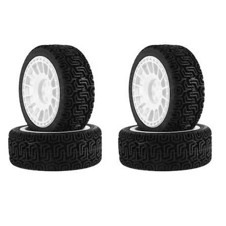 68mm 1/10 RC-auton renkaat On Road Touring Drift-autolle Renkaat Vanteet Tt01 Tt02 Tt02b Xv01 Ta06 Ptg-2,wh