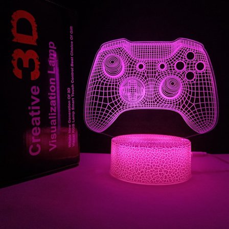 Minecraft Natlampe med Revnet Base - Kreativ Rumindretning [JUN] Crack Touch Farverigt Sæt