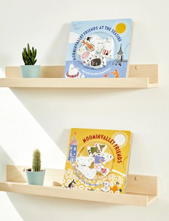 MUMIN Moominvalley Book At The Seaside With 5 Wooden Figures (Eng) - Multi/patterned - ONE SIZE