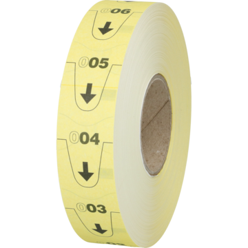 Nummerlapp T-90 Gul 32mm