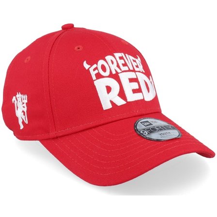 New Era - Football Red adjustable Czapka Z Daszkiem - Kids Manchester United Forever Red 9FORTY Scarlet Adjustable @ Hatstore