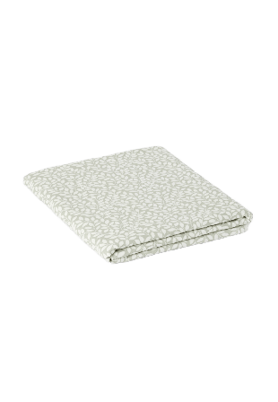 Åhléns Home Avtorkningsbar bordsduk LEAVES 145x220 cm Bordstextil Grön ONESIZE