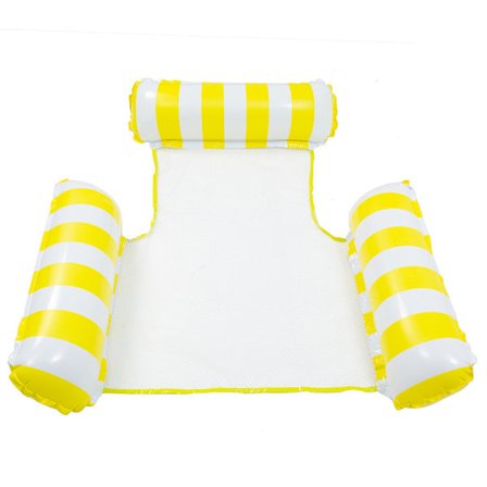 Oppblåsbar bassengmadrass 4-i-1 bassenghengekøye, bærbar flytende stol seng