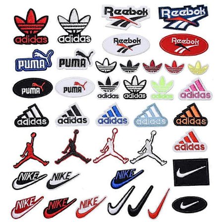 Tilfeldige assorterte broderte lapper 40 stk, Sy på/Stryke på lapper, Applikasjon for klær, bukser, hatter, jeans, Sy blomsterapplikasjon DIY Ac