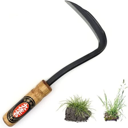 Kana Hoe 217 Japansk Haveværktøj - Håndhakke/Segl er perfekt til lugning og kultivering. Bladkanten er meget skarp