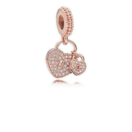 Charm - PANDORA - Cadenas de l'Amour - Roséguld - Rosé - Kvinna