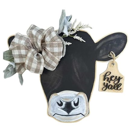 Køhoved Dørkrans Skilt Velkommen Foran Dør Landlig