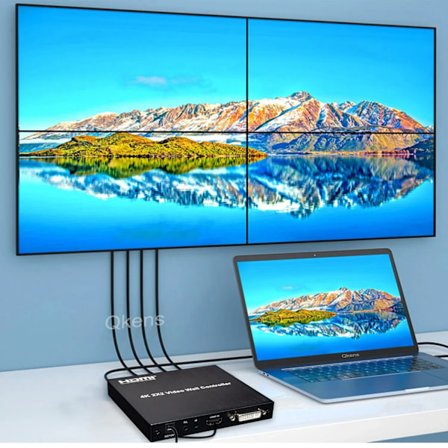 4K 30hz 2x2 DVI HDMI Video Vegg Kontroller Multi-screen Spleising Box