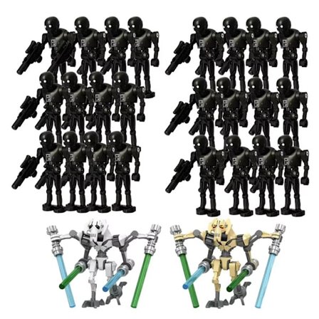 Puzzle Star Wars Battle Droid Soldat Byggeklodser - 26 Brikker - A