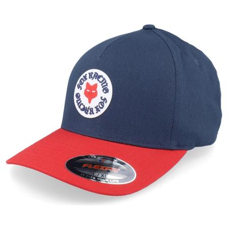 Fox - Race Spec Hat Midnight Navy/Red Flexfit Flexfit Blue Cap - @ Hatstore