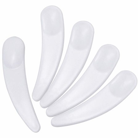 Plast Kosmetisk Spatel, Engangs Kosmetisk Sminke Buet Spatel Skje Mini Kosmetisk Spatel For Krem Maske Voks Gel