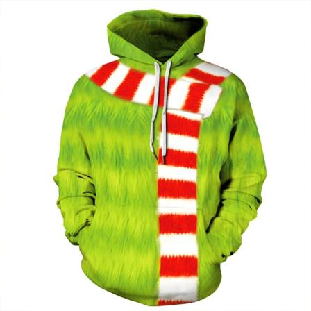 Xmas Hoodie Grinch Unisex Sweatshirt Vuxen Xmas Gåvor C XL