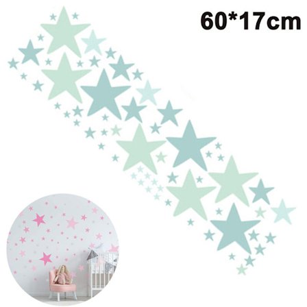 Tähti-seinätarrat Irrotettavat seinätarrat koristelu Helposti irrotettavat maalatut tikkuseinät Metalliset vinyyliseinäkoristelutarrat baby