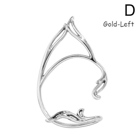 Halloween Goth Ear Cuff Örhänge Elf Ear Clip Punk Fairy No Pierc