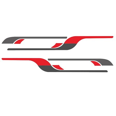 Køretøjs klistermærker klistermærke dekor vinyl grafik klistermærker til TRANSIT LWB campingvogn trailer (FMY)