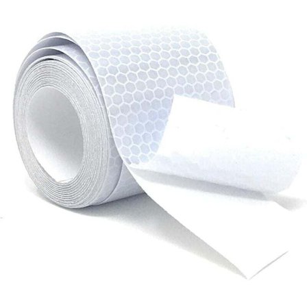 3M Reflextejp - 3 Meter, Väderbeständig, Självhäftande Säkerhetsvarningstejp för Hög Synlighet