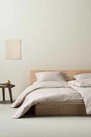 Jotex - Dynetrekk Økologisk LYS BEIGE - ZACK - Kjøp Sengesett hos Jotex