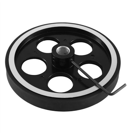 300 mm x 10 mm Industriel Aluminium Gummi Måle Encoder Meter Hjul til Industriel Encoder