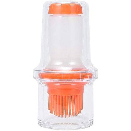 1 pakke silikone trykolie flaskebørste med låg bagesovs flaske salatdressing flaske grillsov børste oliepotte hjemmekøkken oliebørste værktøj