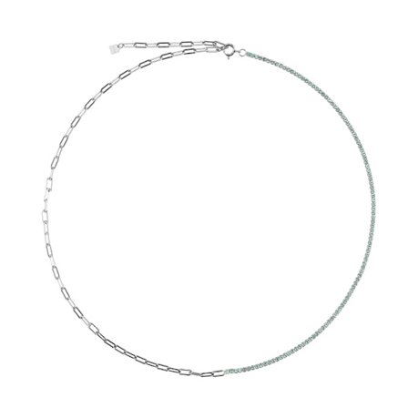 925 Sterling Sølv Fargerik Cubic Zirconia Choker Kjede Halskjede 2021 Regnbue Sjarm Lang Kjede Smykker Horoskop CZ Kvinner Gave