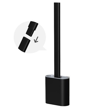 (Musta) WC-harja, Silikoni WC-harja ruostumattomasta teräksestä