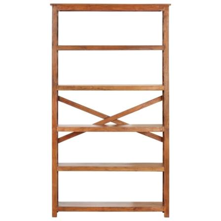 Vidaxl Bokhylla 100x30x180 Cm Massivt Akaciaträ Sheshamfinish Brun