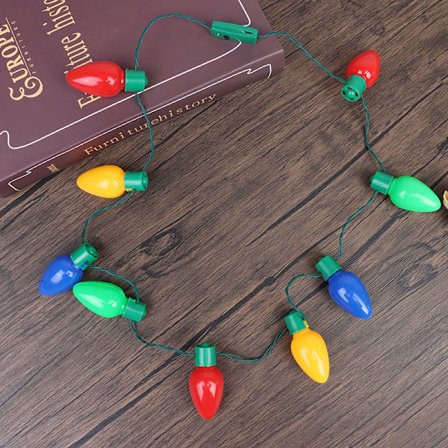 Julenyhed LED-lys glødende Julepære Hals