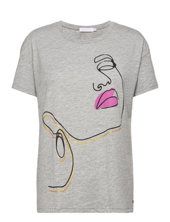 Over T-Shirt With Normal Print Grey Coster Copenhagen