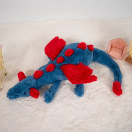 Jellycat Stor Rosa Drage Kosedyr 50cm - Mytisk Mykt Kosedyr - Klassisk Gave til Barn