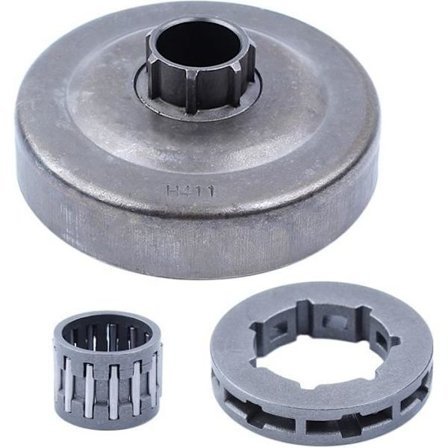 .325"-7T Clutch Trommel Rim Tannhjul Nålelagersett Kompatibelt Med Husqvarna 55 51 50 154 254 Motorsag Utbytting Hg