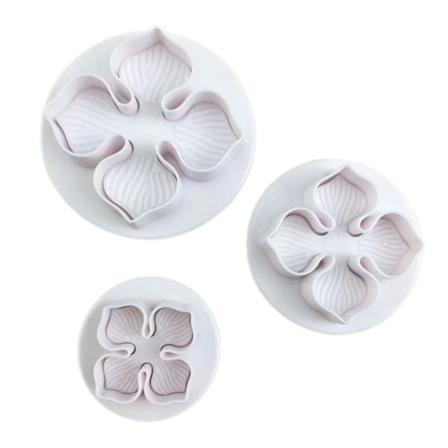 Fondantformar Molds Blomform Kex Mould Fondant tårtformar Plastmaterial Tillbehör för hembakning