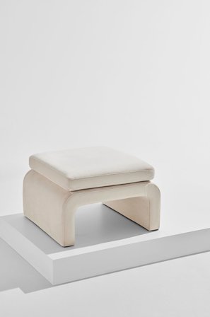 Pastill - Mika puf - Hvid - Fodskamler & puffer - Fra Homeroom